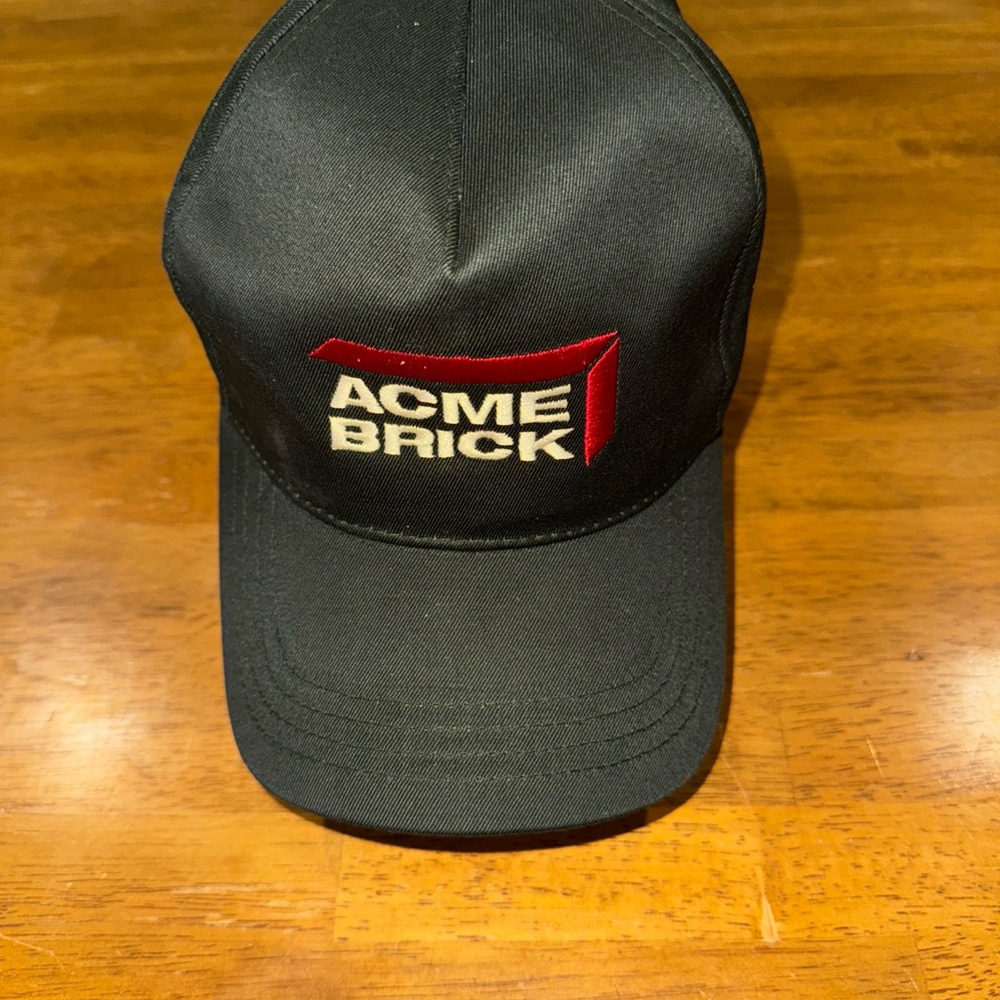 Acme Brick Hat Green Black Embroidered Logo OSFA Adjustable New With Tags